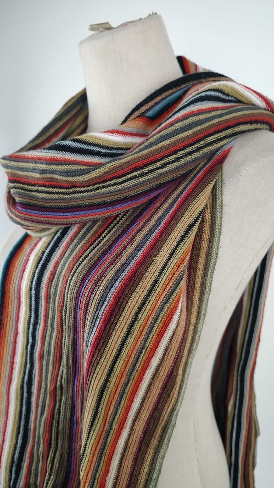 GATTINONI SCIARPA UOMO DONNA WOMAN MAN VINTAGE CASUAL SCARF ACRILICO