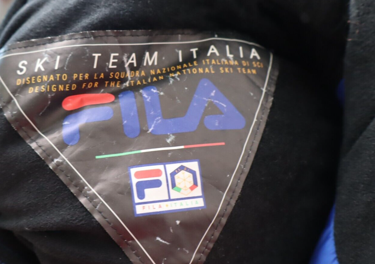 FILA ITALIA NAZIONALE SCI GIUBBINO GIACCA SPORT UOMO 46 MAN VINTAGE JACKET NEVE