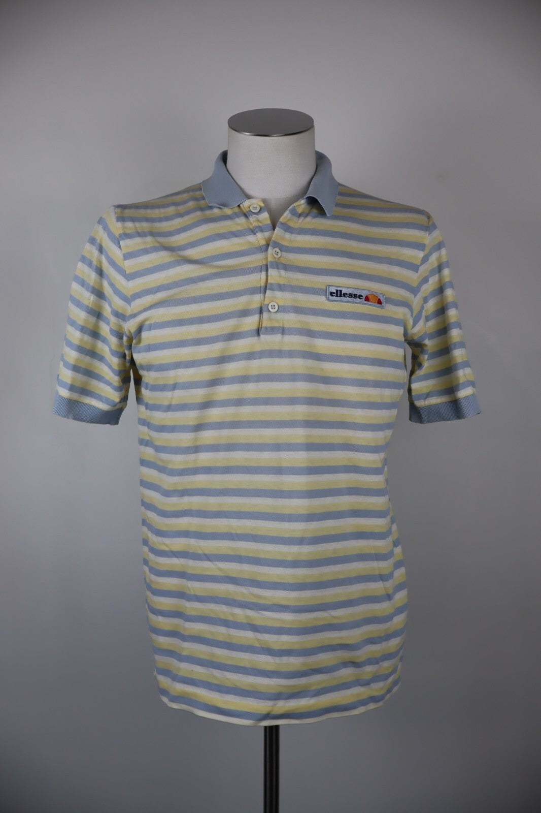 ELLESSE POLO MAGLIA UOMO TG L  MAN T-SHIRT CASUAL VINTAGE COTONE