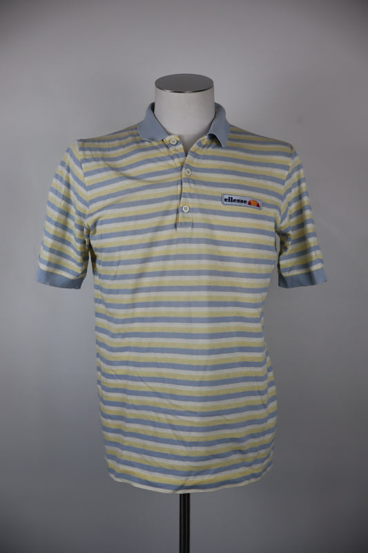ELLESSE POLO MAGLIA UOMO TG L  MAN T-SHIRT CASUAL VINTAGE COTONE