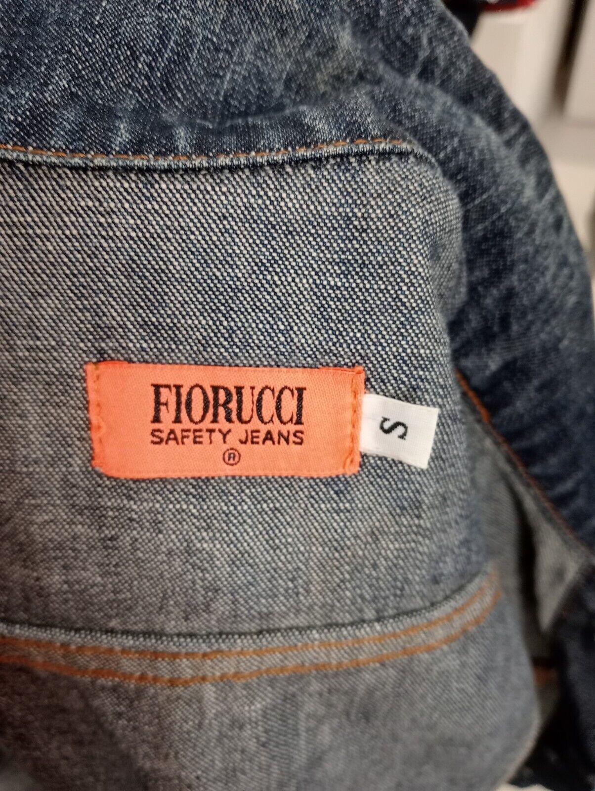 FIORUCCI JEANS GIUBBINO DONNA Tg. S WOMAN CASUAL JACKET COTONE DENIM ITALY