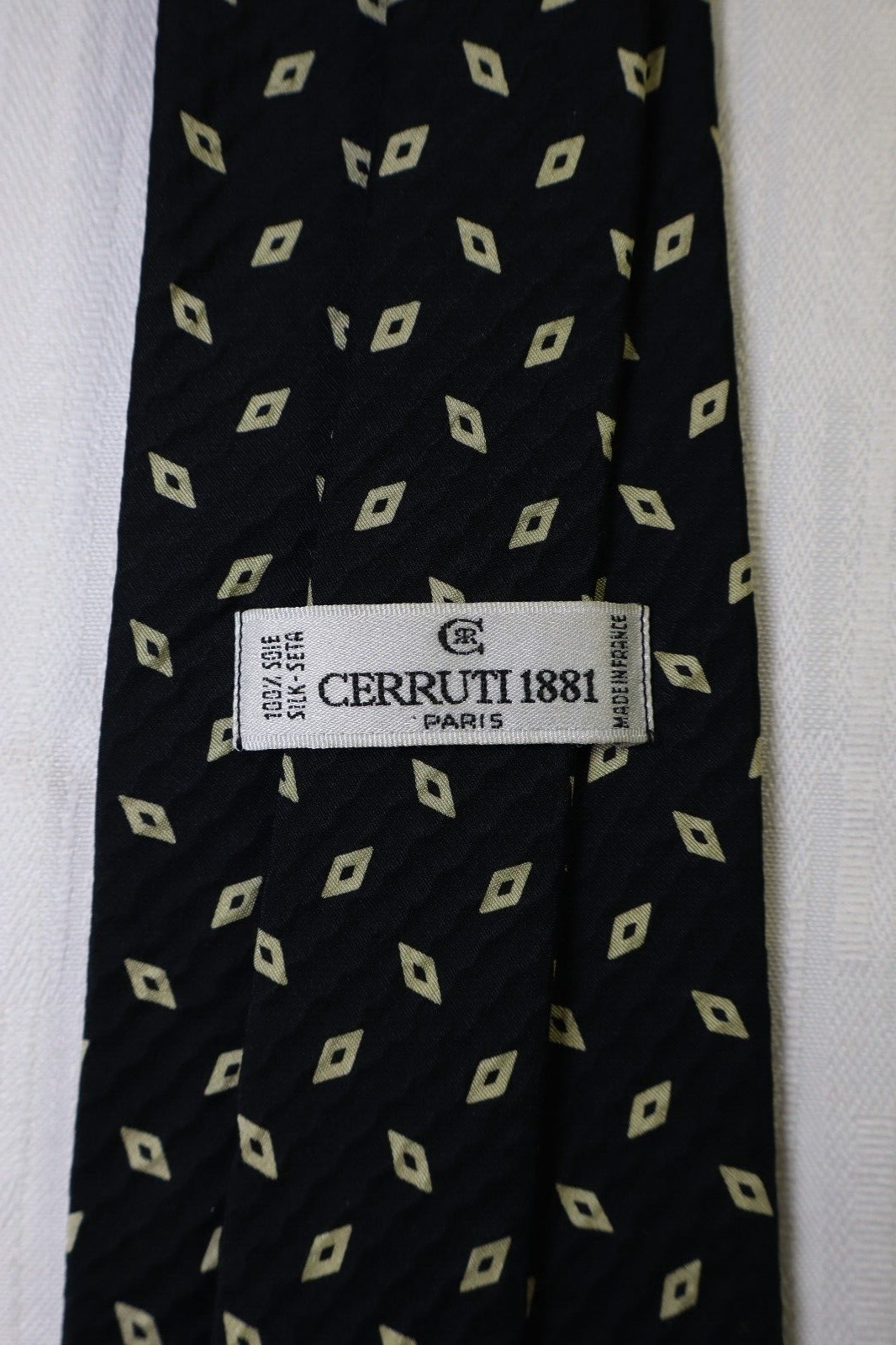 CERRUTI 100%  SILK TIE SETA CRAVATTA UOMO NECKTIE MADE IN FRANCE VINTAGE