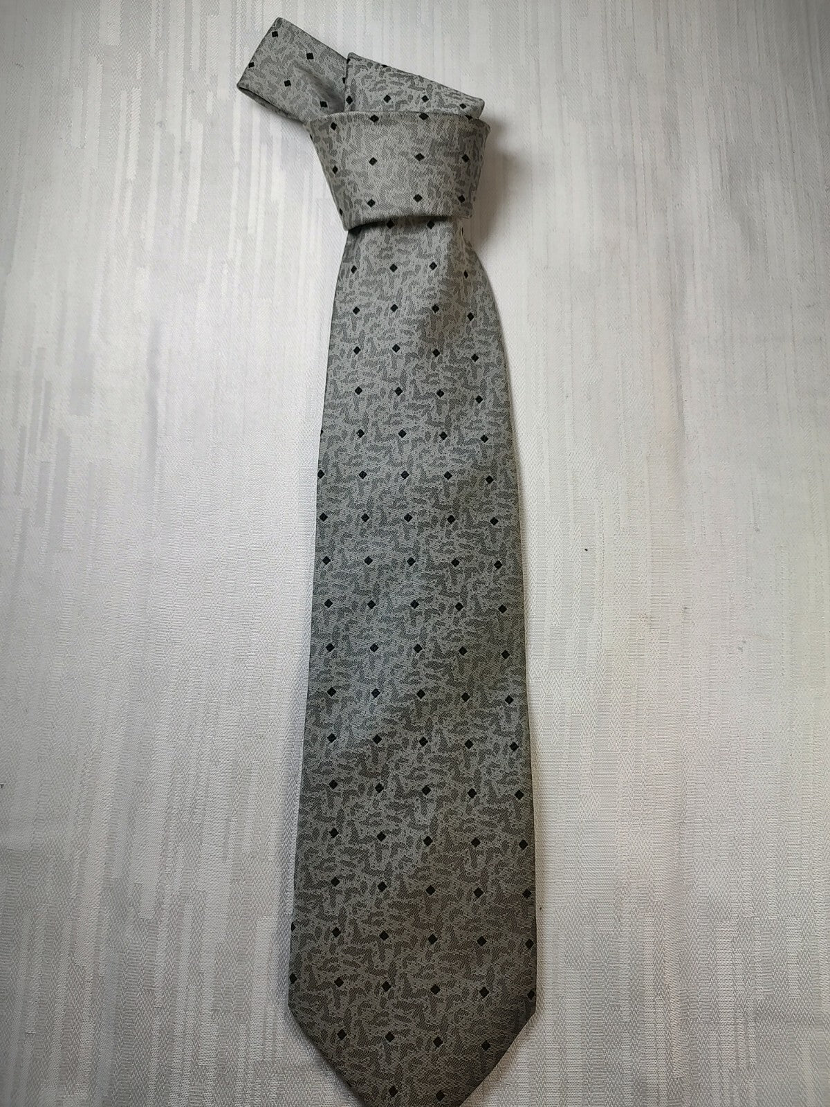 ANDREA CONTE NAPOLI  SILK TIE SETA CRAVATTA NECKTIE MADE IN ITALY SELF TIPPED