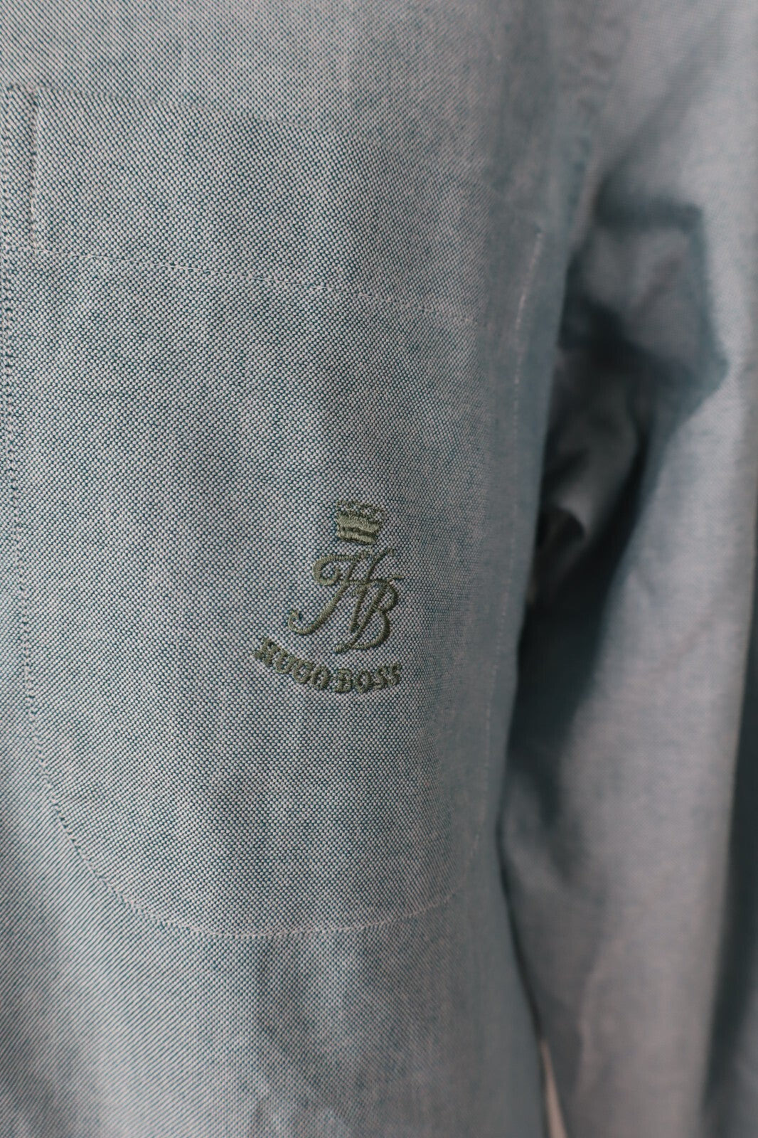 HUGO BOSS CAMICIA COTONE SHIRT UOMO Tg. L MAN VINTAGE CASUAL COTTON