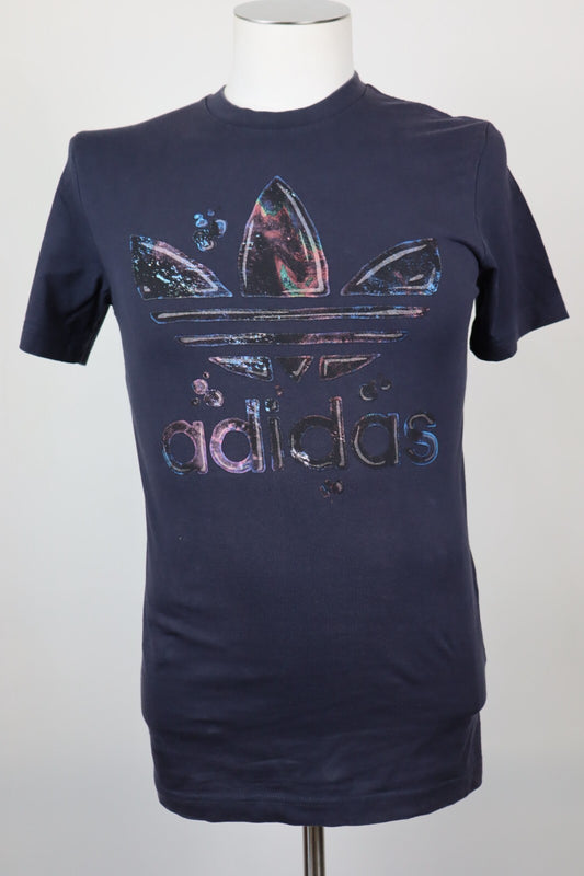 ADIDAS THREE STRIPES MAGLIA UOMO TG XS MAN T-SHIRT CASUAL VINTAGE COTTON