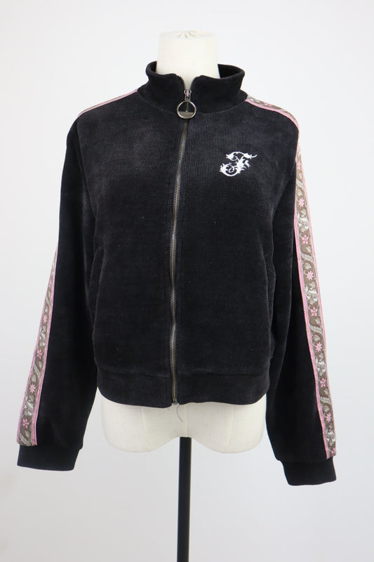 FRWRD FELPA CON ZIP DONNA Tg S WOMAN CASUAL VINTAGE SPORT SWEATSHIRT