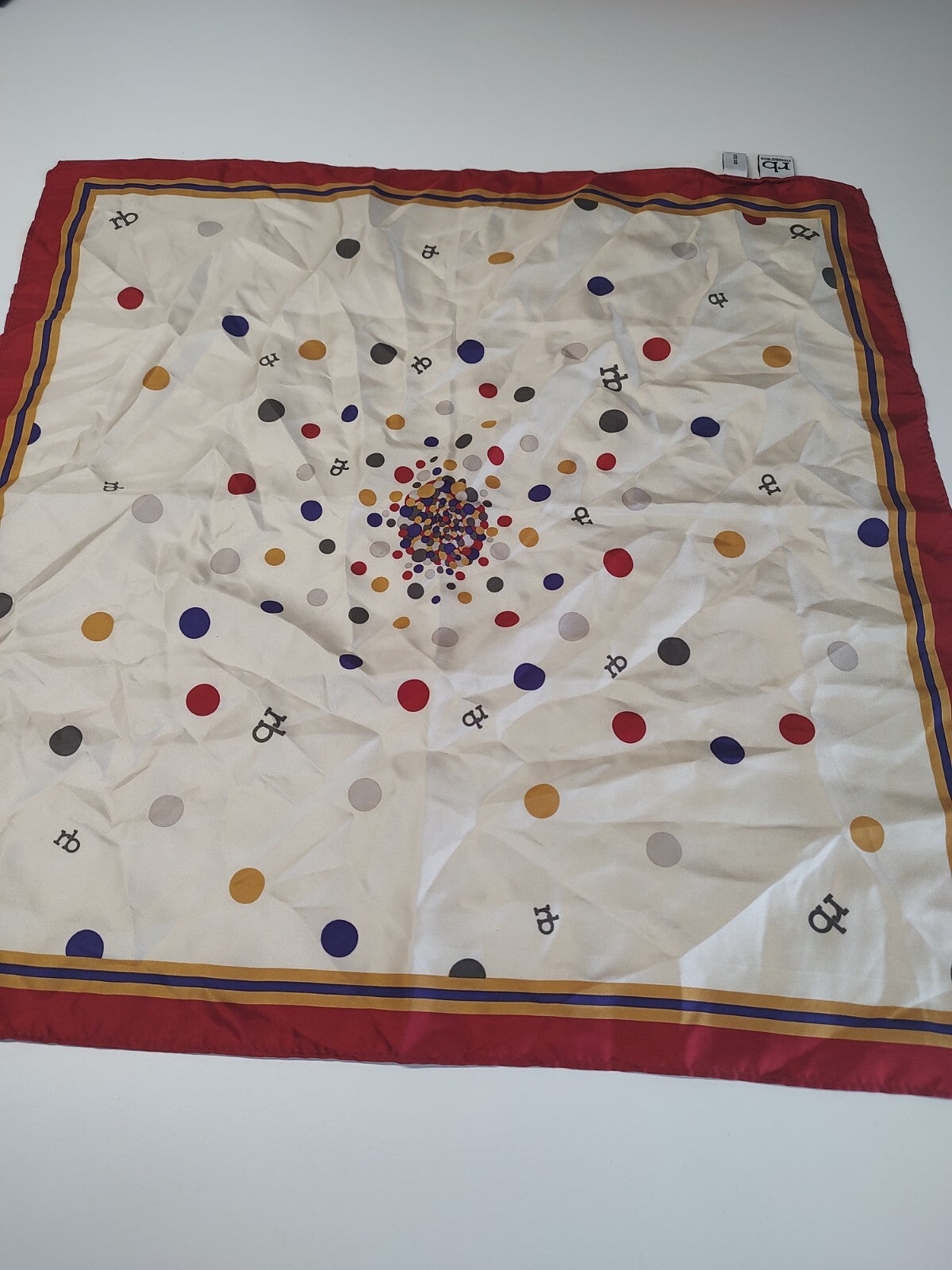 ROCCOBAROCCO FOULARD 100% SILK SETA SCARVES SCIARPA SCARF SQUARE MADE ITALY