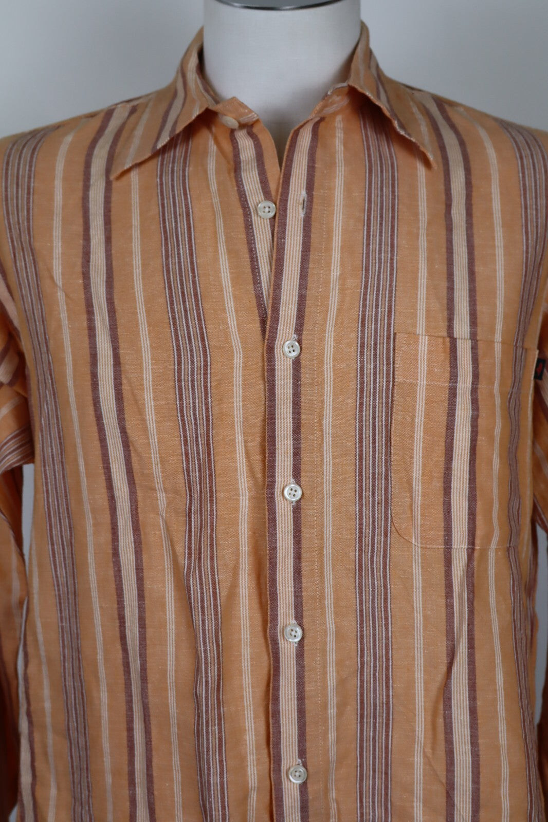 MARLBORO CLASSICS CAMICIA UOMO COTONE LINO TG. M MAN CASUAL VINTAGE SHIRT