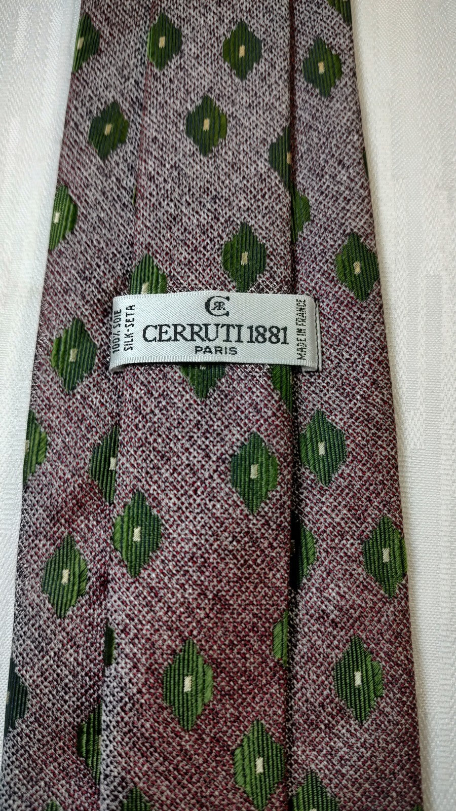 CERRUTI 1881 100%  SILK TIE SETA CRAVATTA NECKTIE MADE IN FRANCE