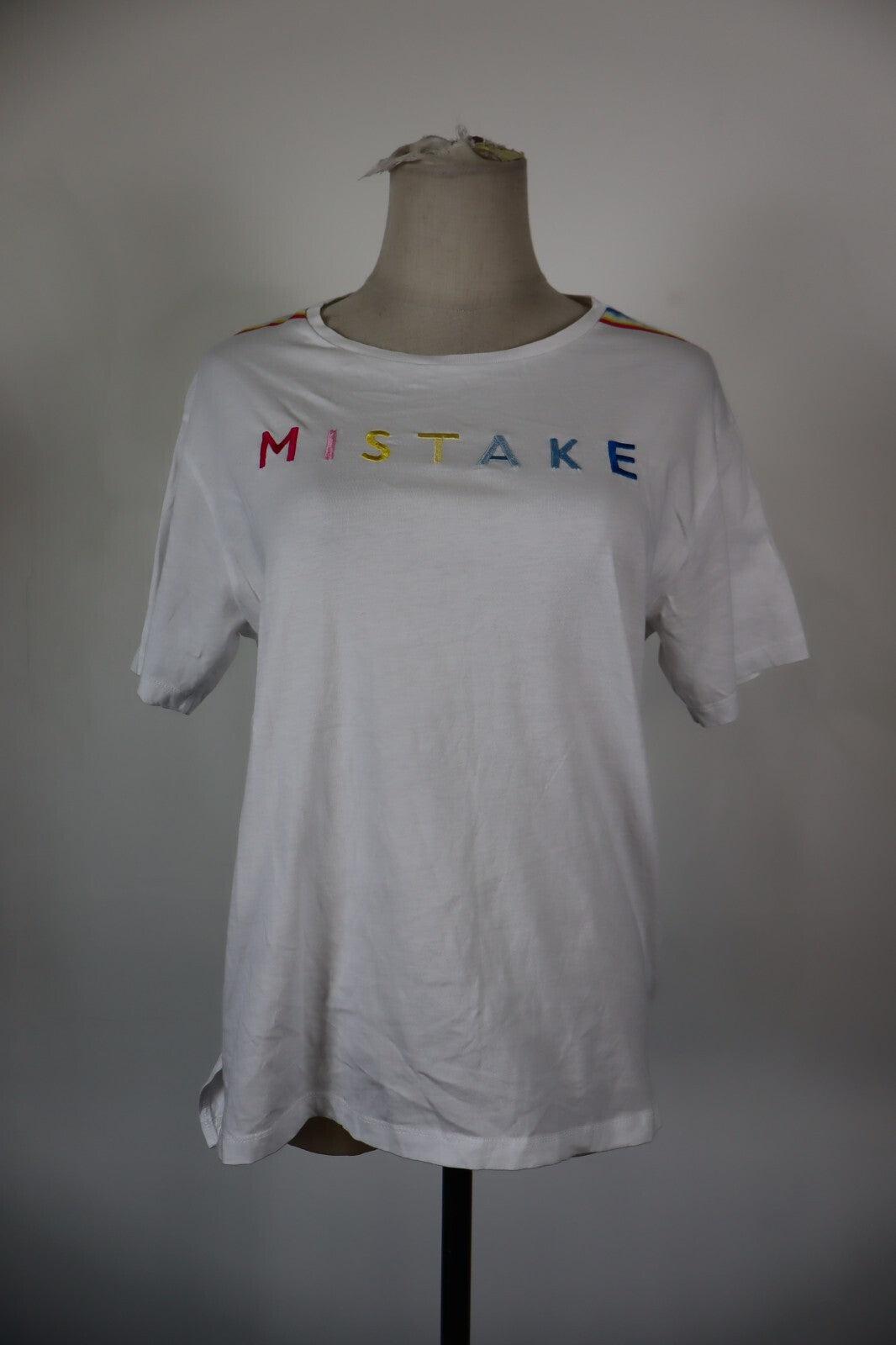 DONDUP MAGLIA DONNA TG. S WOMAN CASUAL VINTAGE T- SHIRT TOP COTONE