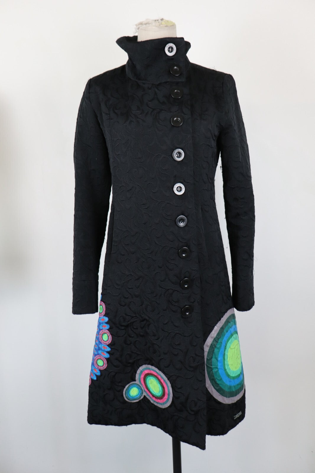 DESIGUAL CAPPOTTO DONNA COAT Tg 40 WOMEN VINTAGE CASUAL JACKET