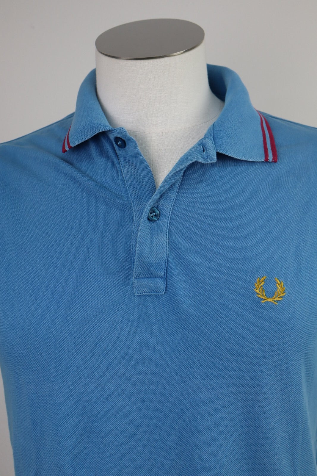 FRED PERRY POLO MAGLIA UOMO COTONE TG. M MAN COTTON T-SHIRT CASUAL VINTAGE