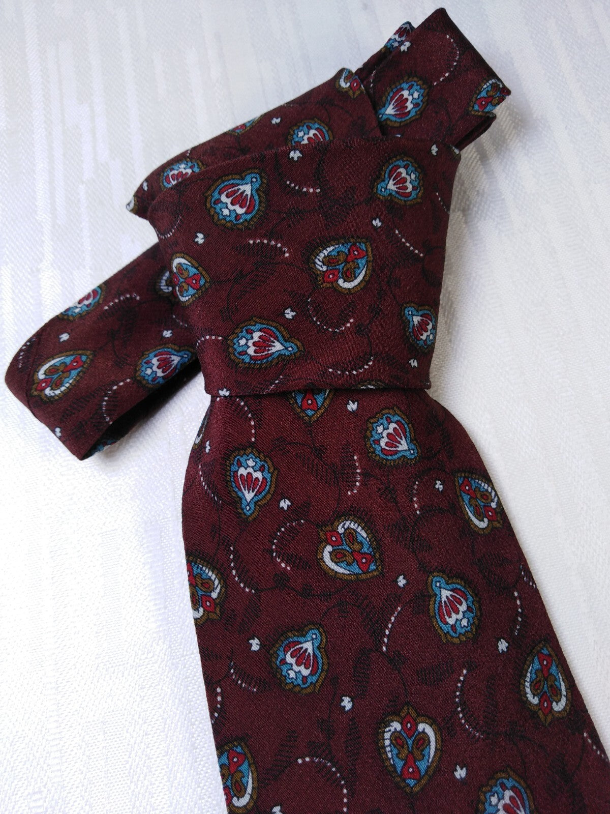 TRUSSARDI 100% SILK TIE SETA CRAVATTA NECKTIE MADE IN ITALY CLASSIC