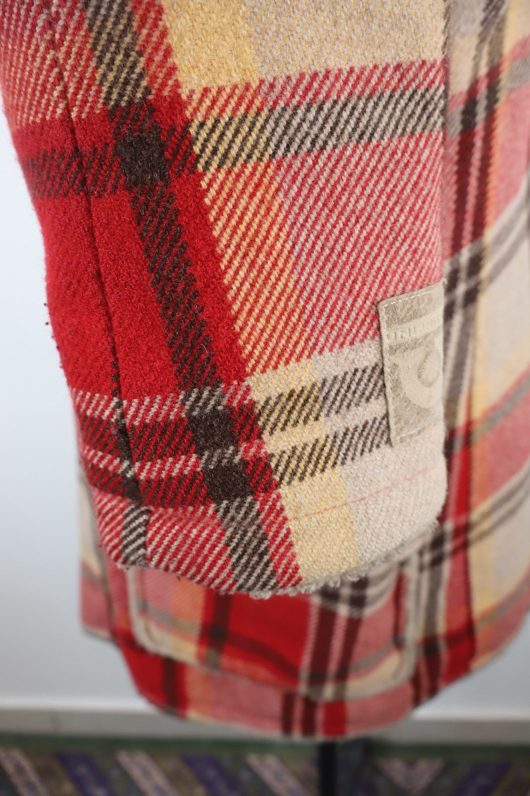 UNLIMITED CAPPOTTO LANA WOOL GIACCA DONNA TG S WOMAN COAT VINTAGE TARTAN