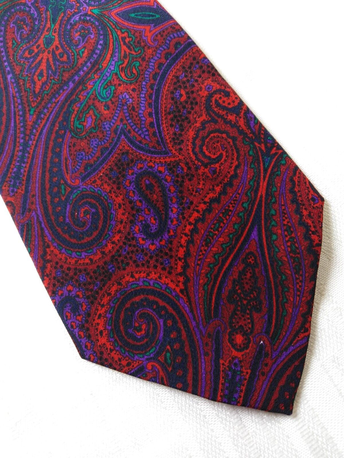 ENRICO COVERI MORIN 100% SILK TIE SETA CRAVATTA NECKTIE ITALY VINTAGE CLASSIC