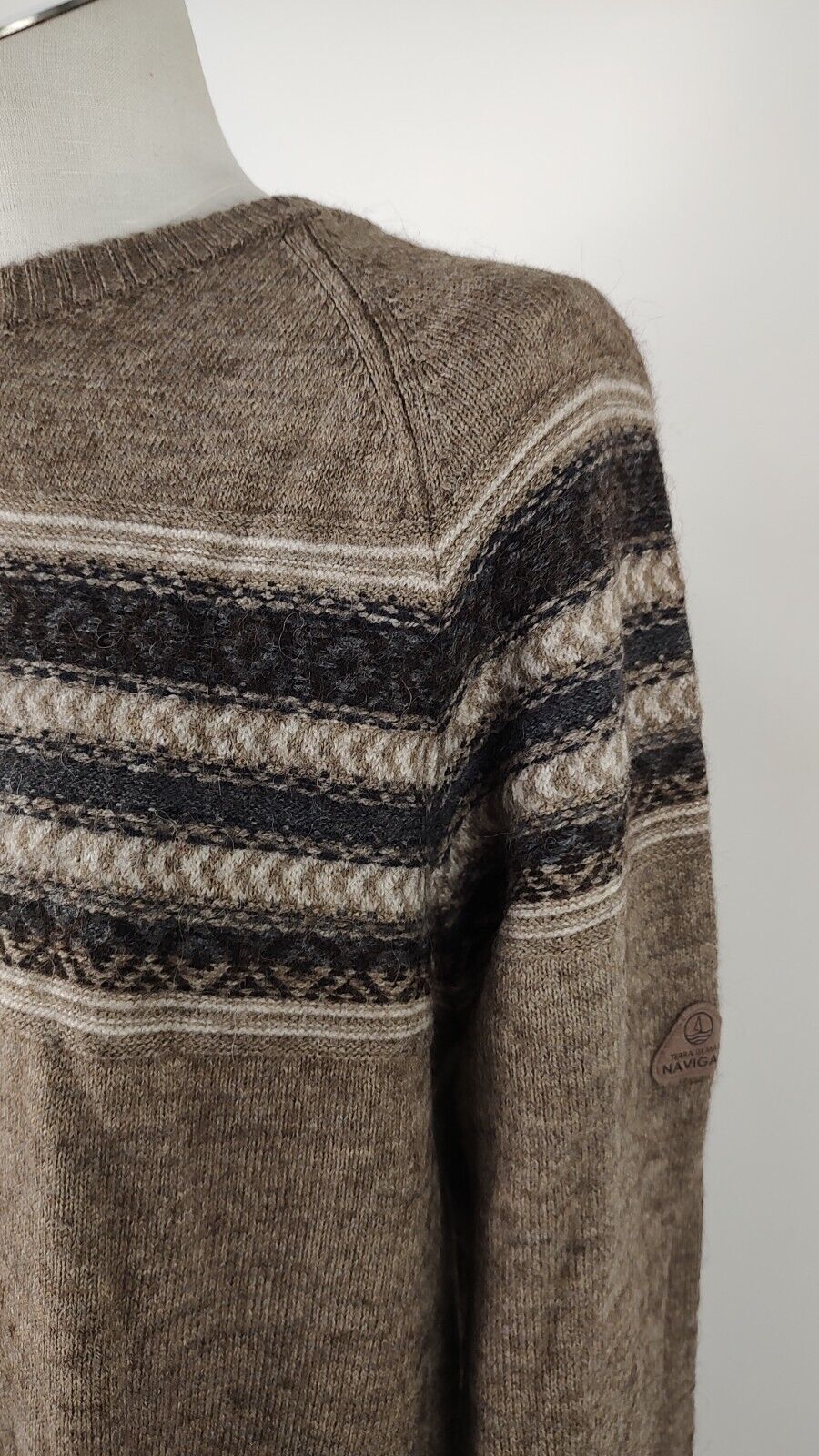 NAVIGARE MAGLIONE ALPACA VINTAGE UOMO Tg. 2XL MAN SWEATER CASUAL
