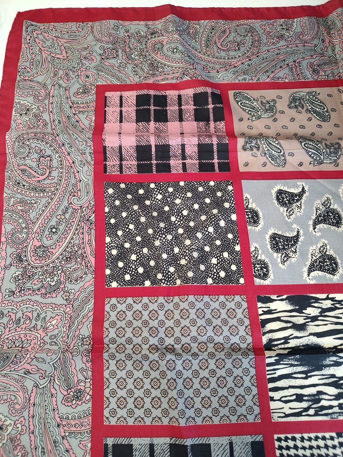 A. DE SANTIS FOULARD 100% SILK SETA SCARVES SCARF SQUARE MADE ITALY