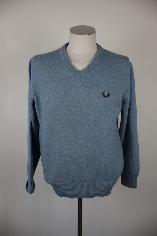 FRED PERRY MAGLIONE LANA WOOL UOMO TG 40 102 MAN SWEATER CASUAL VINTAGE