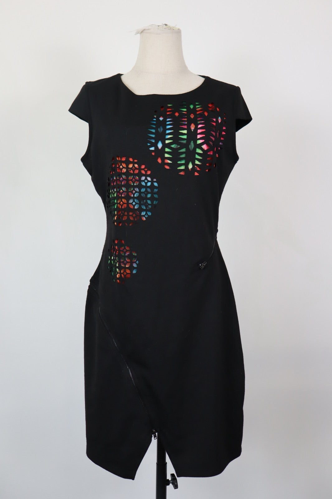 DESIGUAL VESTITO ABITO DONNA TG. L WOMAN CASUAL VINTAGE DRESS