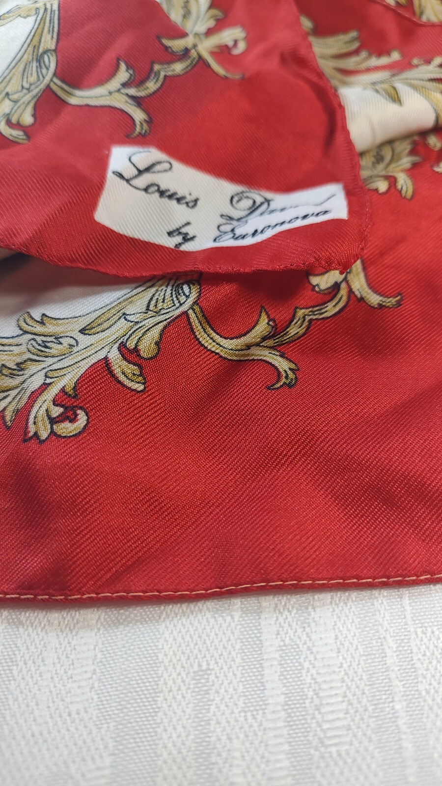LOUIS DAVID EURONOVA FOULARD 100% SILK SETA SCARVES SCARF SQUARE MADE IN ITALY