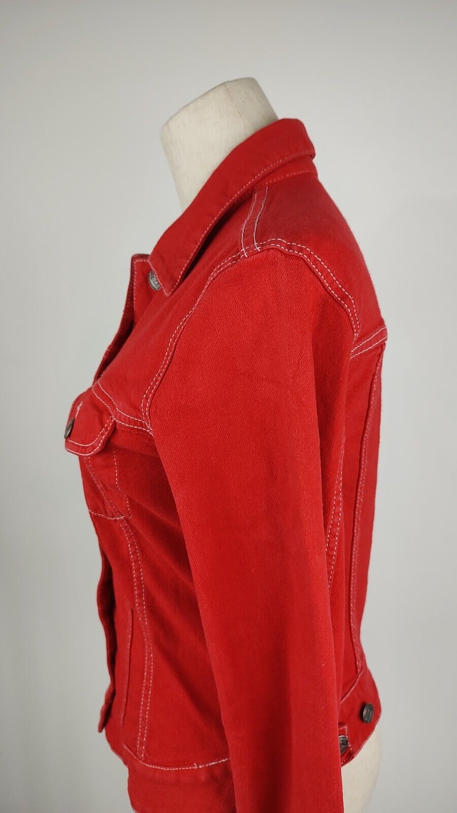 GAS GIUBBINO JEANS DENIM DONNA Tg S WOMAN CASUAL VINTAGE JACKET