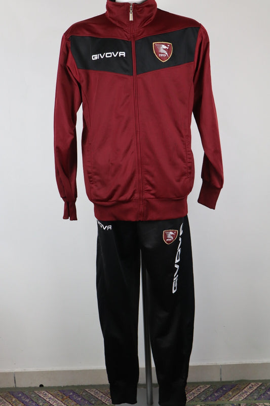 GIVOVA SALERNITANA TUTA COMPLETA CALCIO UOMO Tg XL TRACKSUIT SPORT VINTAGE