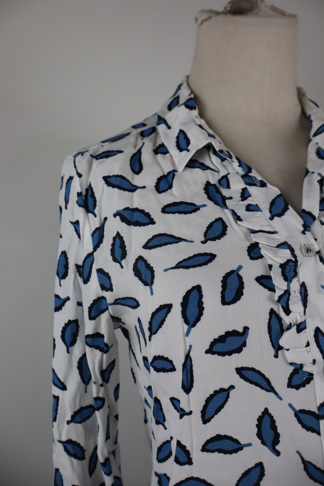 EMME MARELLA CAMICIA MANICHE LUNGHE DONNA TG. 42 WOMAN SHIRT CASUAL VINTAGE LOGO