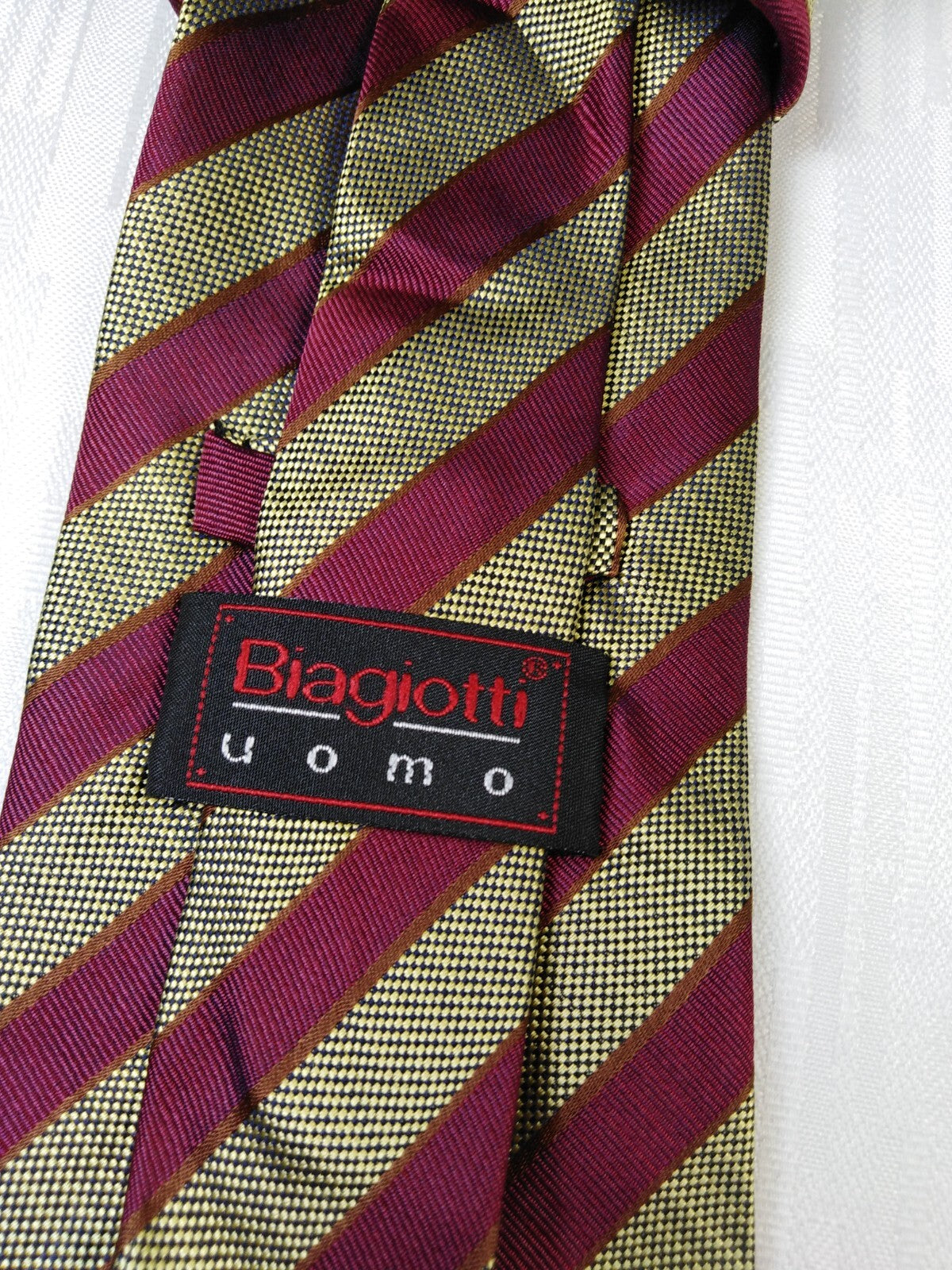 BIAGIOTTI 100% SETA SILK TIE CRAVATTA NECKTIE ITALY VINTAGE