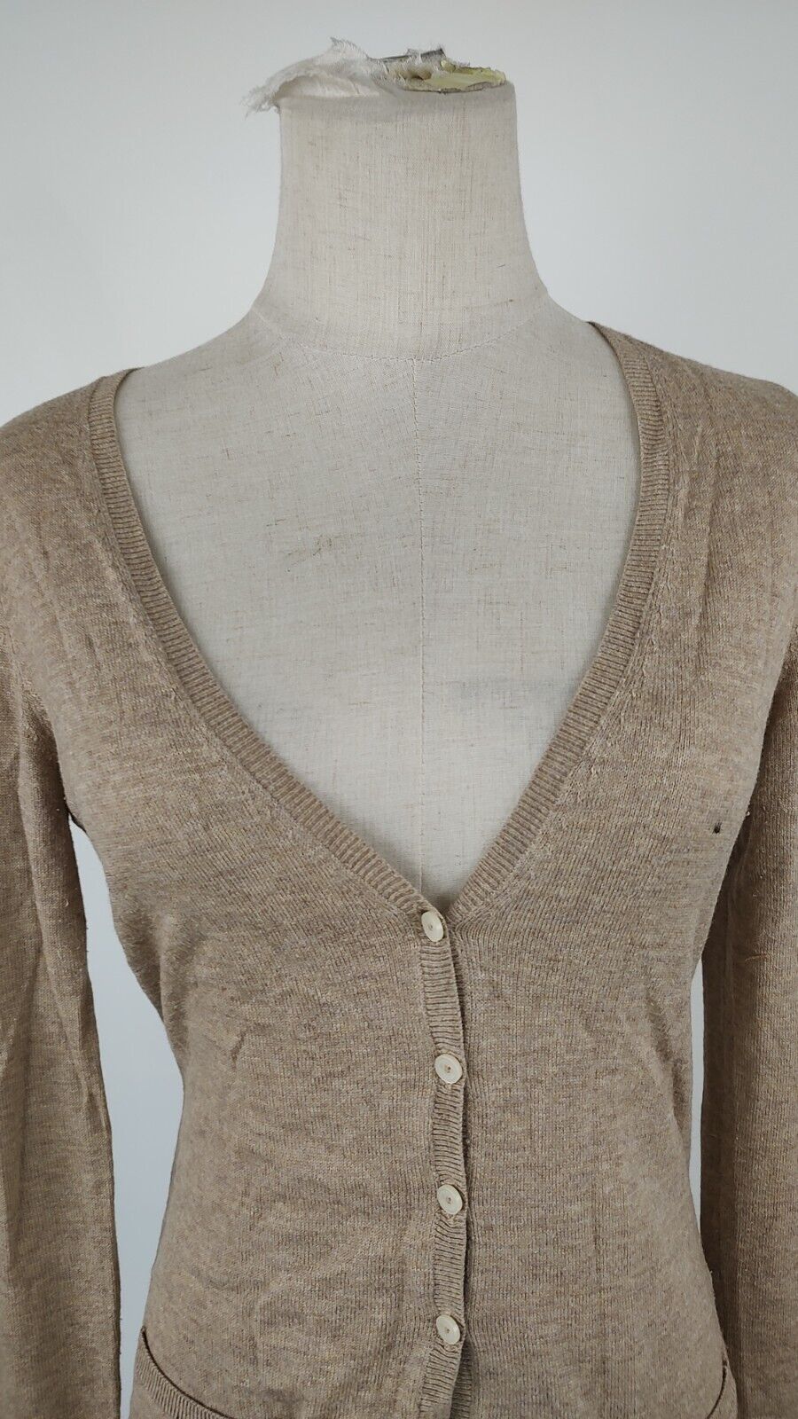 TOMMY HILFIGER MAGLIONE CARDIGAN LANA COTONE DONNA Tg. XS WOMAN CASUAL SWEATER