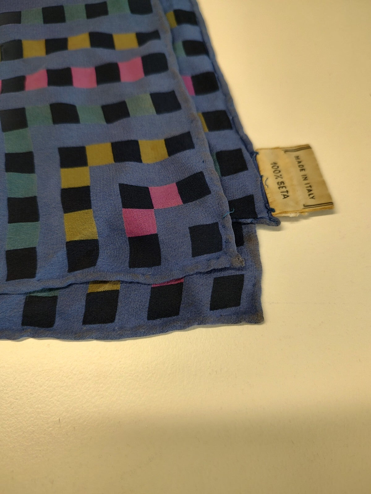 ENRICO COVERI FOULARD 100% SILK SETA SCARVES SCARF SQUARE MADE ITALY VINTAGE