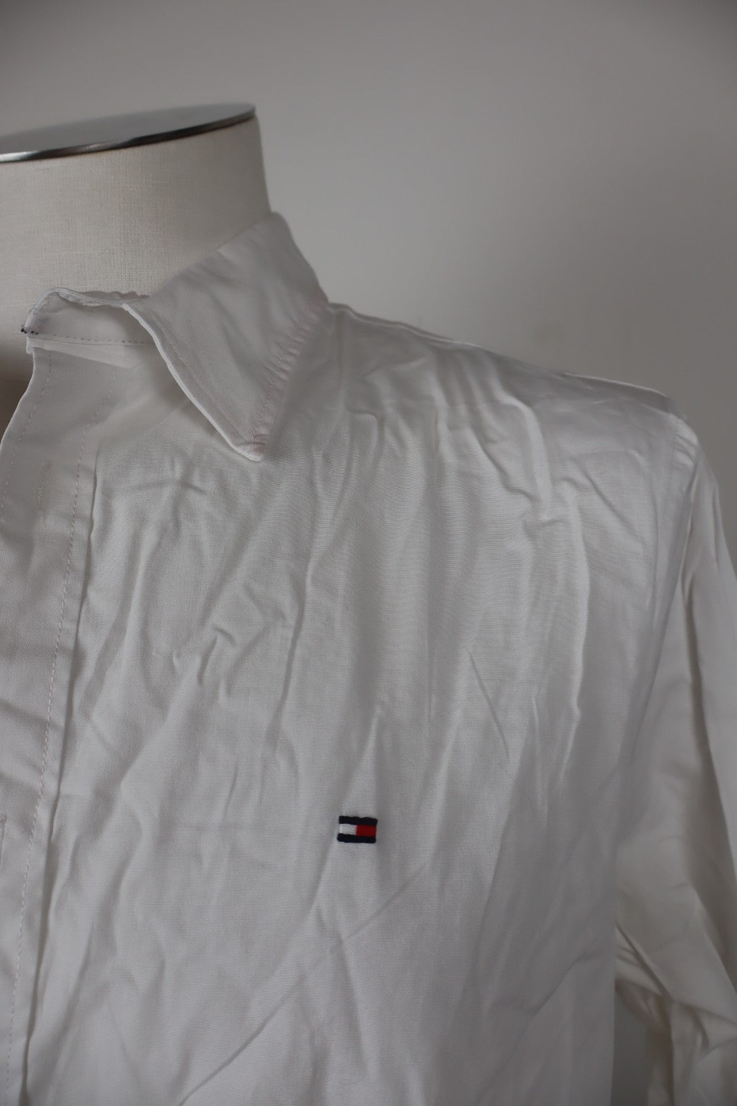 TOMMY HILFIGER CAMICIA UOMO XL SLIM MAN CASUAL VINTAGE SHIRT COTONE MANICA LUNGA