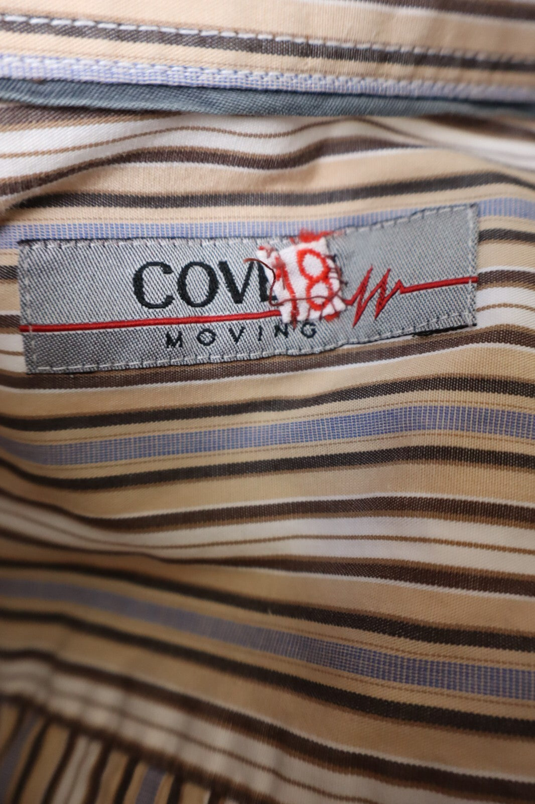 COVERI CAMICIA UOMO COTONE TG L MAN CASUAL VINTAGE SHIRT COTONE