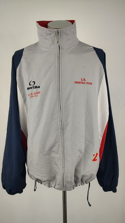 SPORTIKA U.S. TRIESTINA GIACCA SPORT CALCIO UOMO Tg XL VINTAGE MAN JACKET