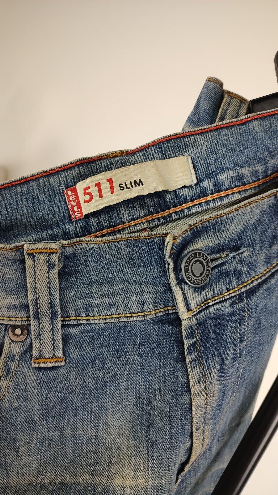 LEVI'S 511 PANTALONE JEANS SHORTS UOMO W34 MAN VINTAGE CASUAL PANTS SLIM