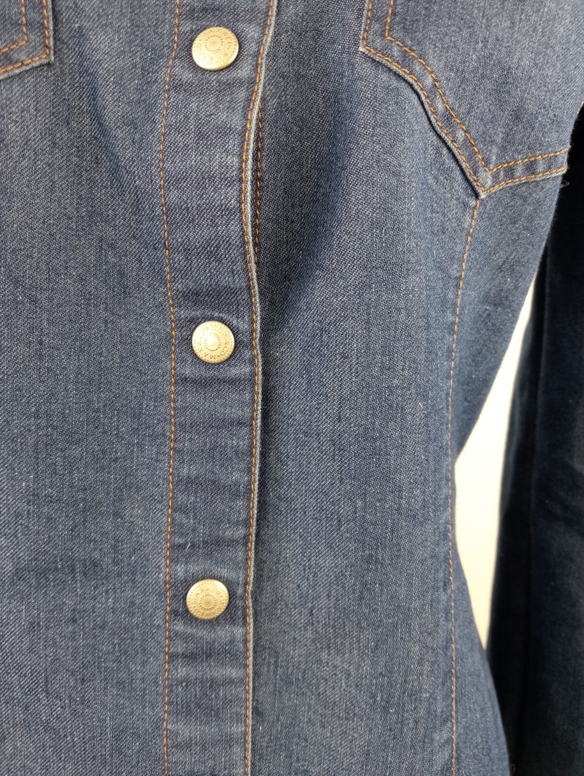 MAX & CO CAMICIA JEANS DENIM DONNA TG 42 WOMAN SHIRT CASUAL VINTAGE COTONE