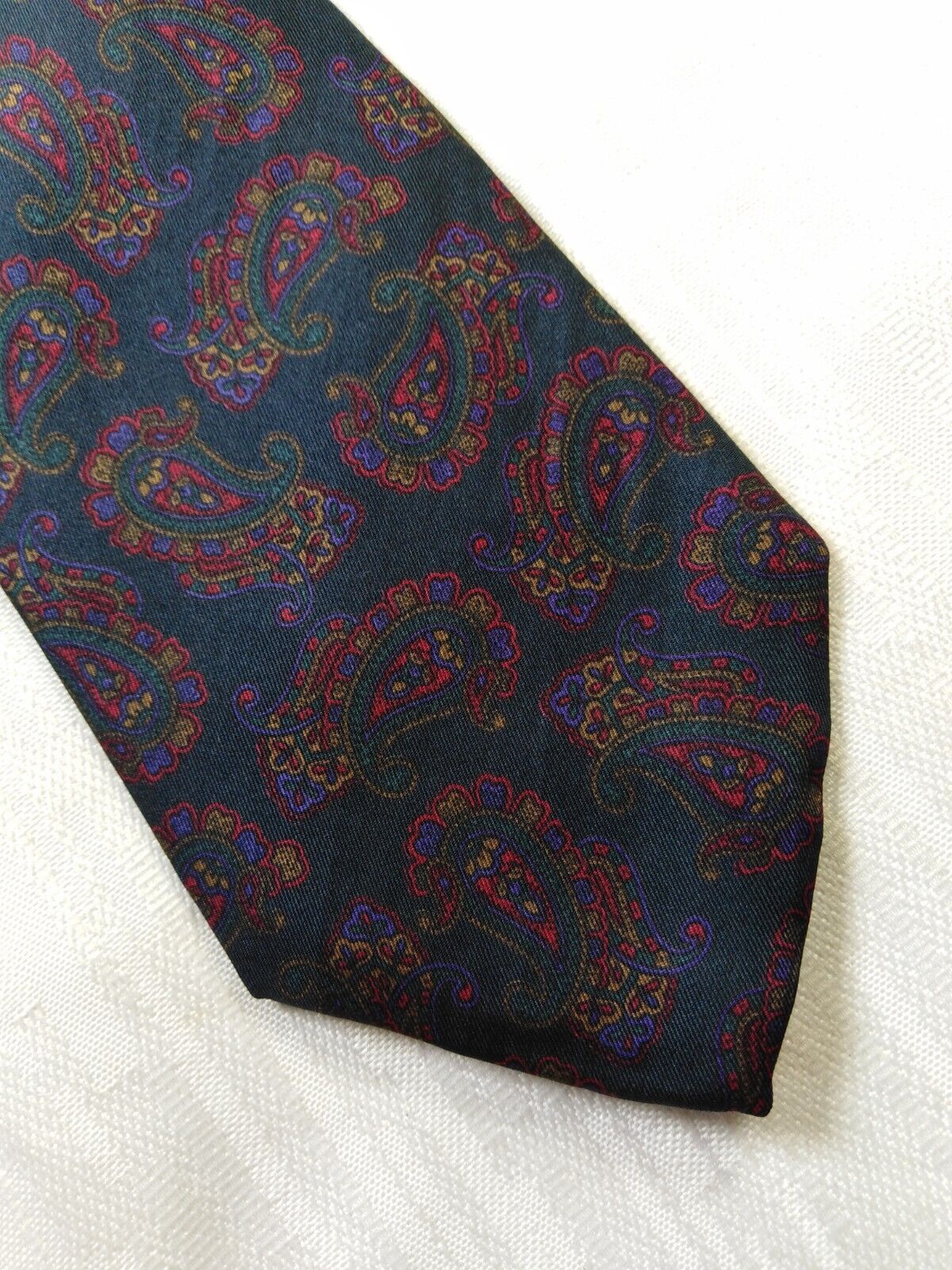 PACO RABANNE 100% SETA SILK TIE CRAVATTA NECKTIE ITALY VINTAGE CLASSIC