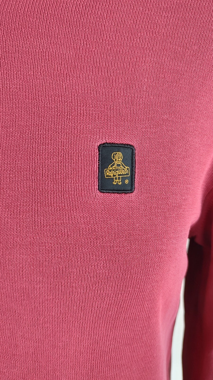 REFRIGIWEAR MAGLIONE COTONE VINTAGE UOMO Tg. M MAN SWEATER CASUAL