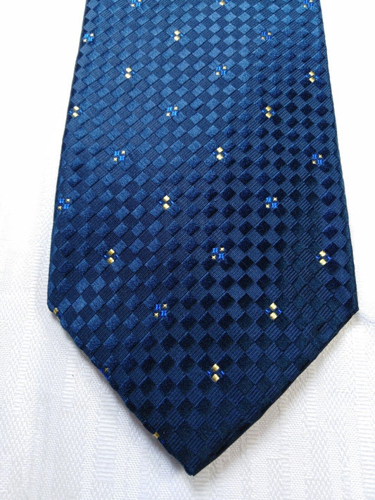 VOGUE 100% SETA SILK TIE CRAVATTA NECKTIE VINTAGE ITALY SELF TIPPED