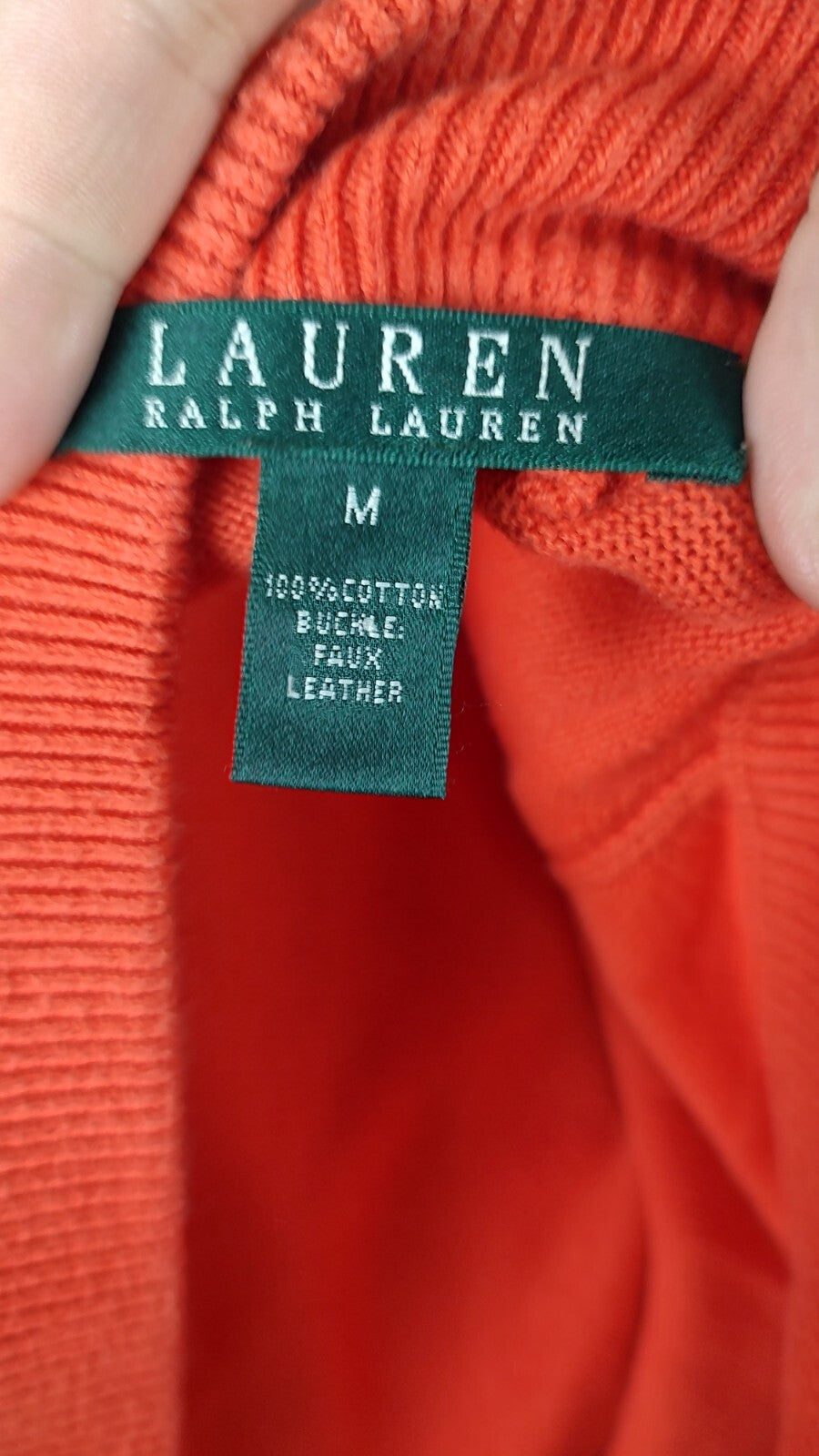 POLO RALPH LAUREN MAGLIONE COTONE DONNA TG M WOMAN CASUAL SWEATER ITALY