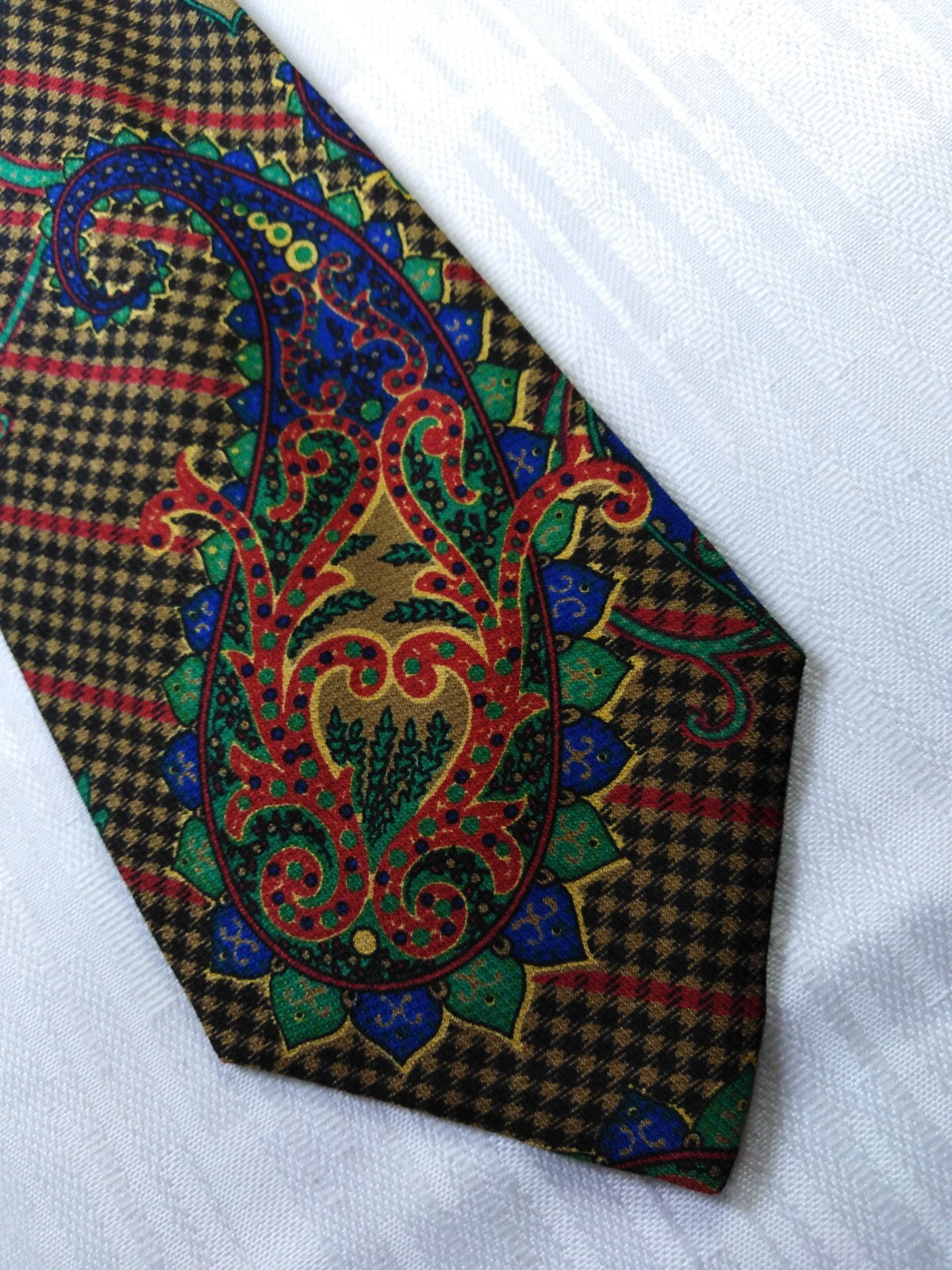 ENRICO COVERI 100% SILK TIE SETA CRAVATTA NECKTIE MADE IN ITALY CLASSIC
