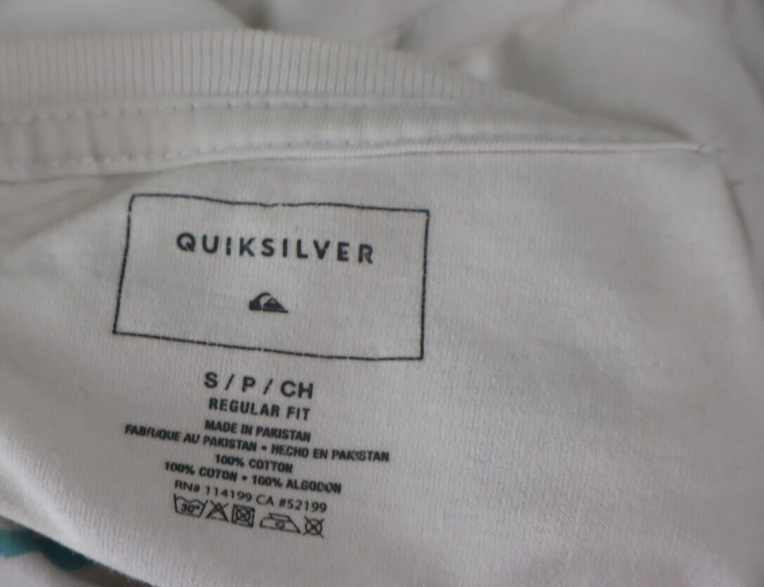 QUIKSILVER MAGLIA UOMO TG S MAN T-SHIRT CASUAL VINTAGE COTONE COTTON