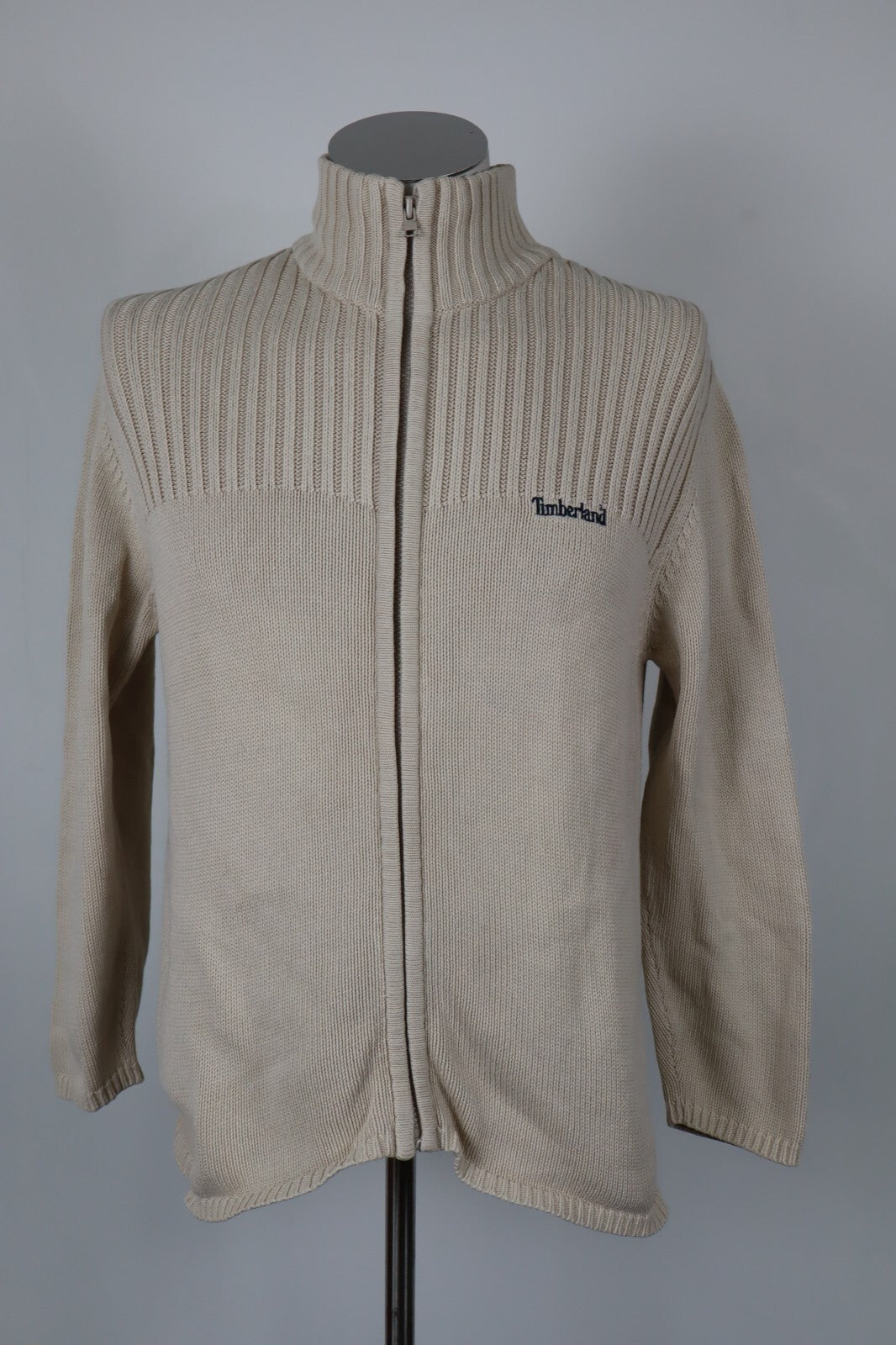 TIMBERLAND MAGLIONE CON ZIP COTONE VINTAGE UOMO TG 12 MAN SWEATER CASUAL
