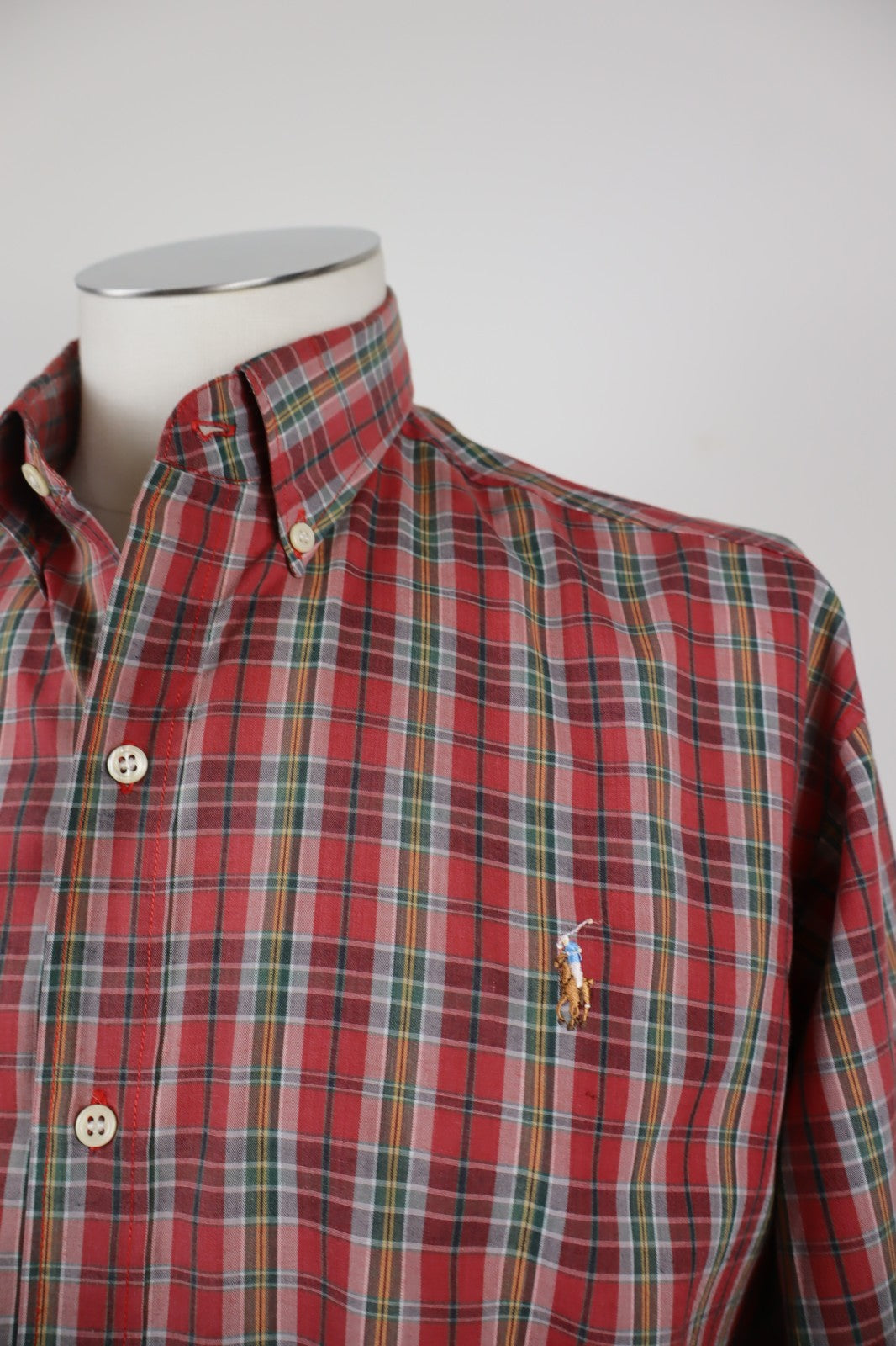 POLO RALPH LAUREN CAMICIA UOMO COTONE TG 20 MAN CASUAL VINTAGE COTTON SHIRT LOGO