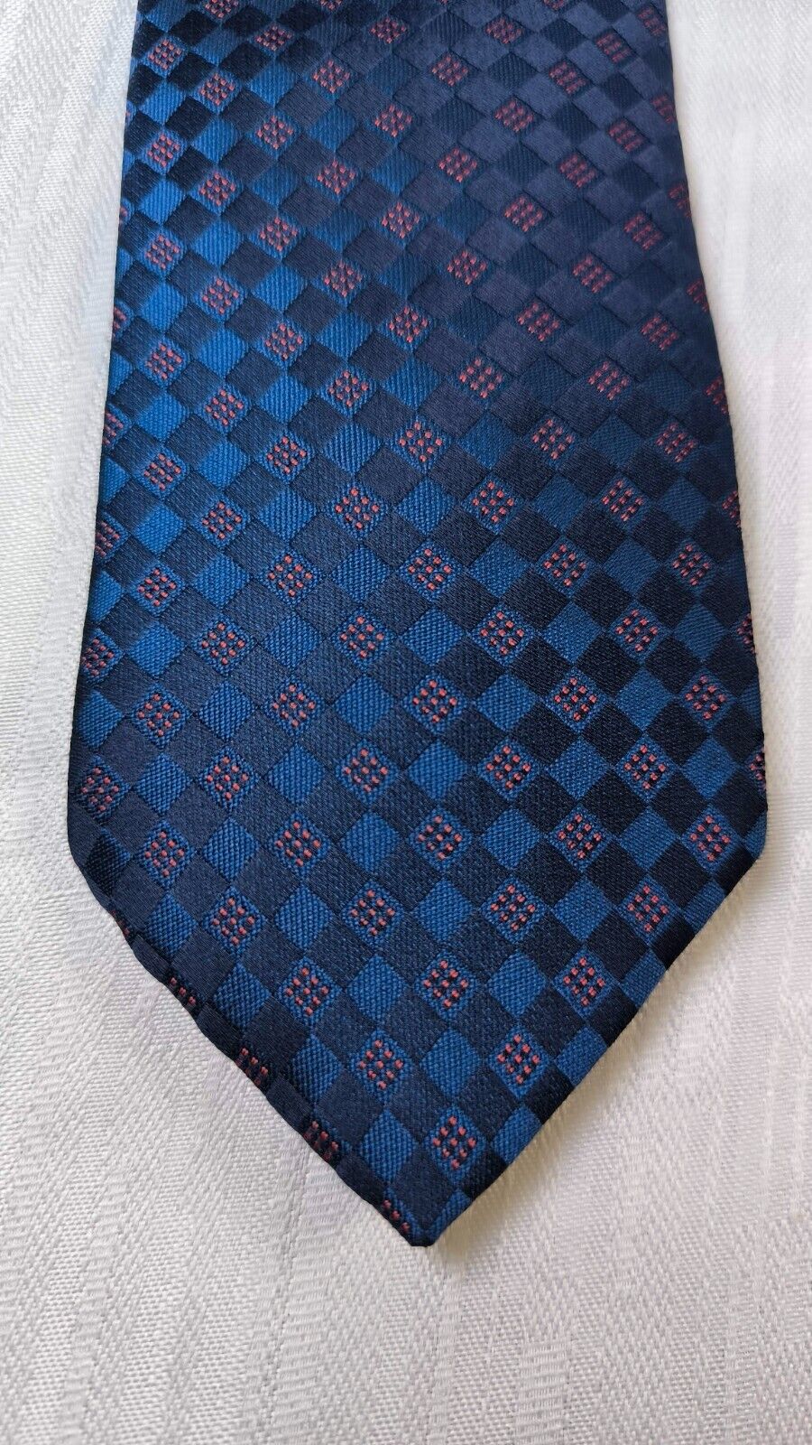 ANTONIO BASILE 100%  SILK TIE SETA CRAVATTA SELF TIPPED NECKTIE MADE IN ITALY