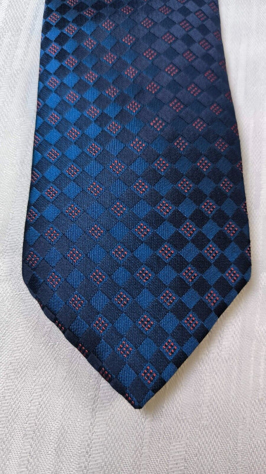 ANTONIO BASILE 100%  SILK TIE SETA CRAVATTA SELF TIPPED NECKTIE MADE IN ITALY