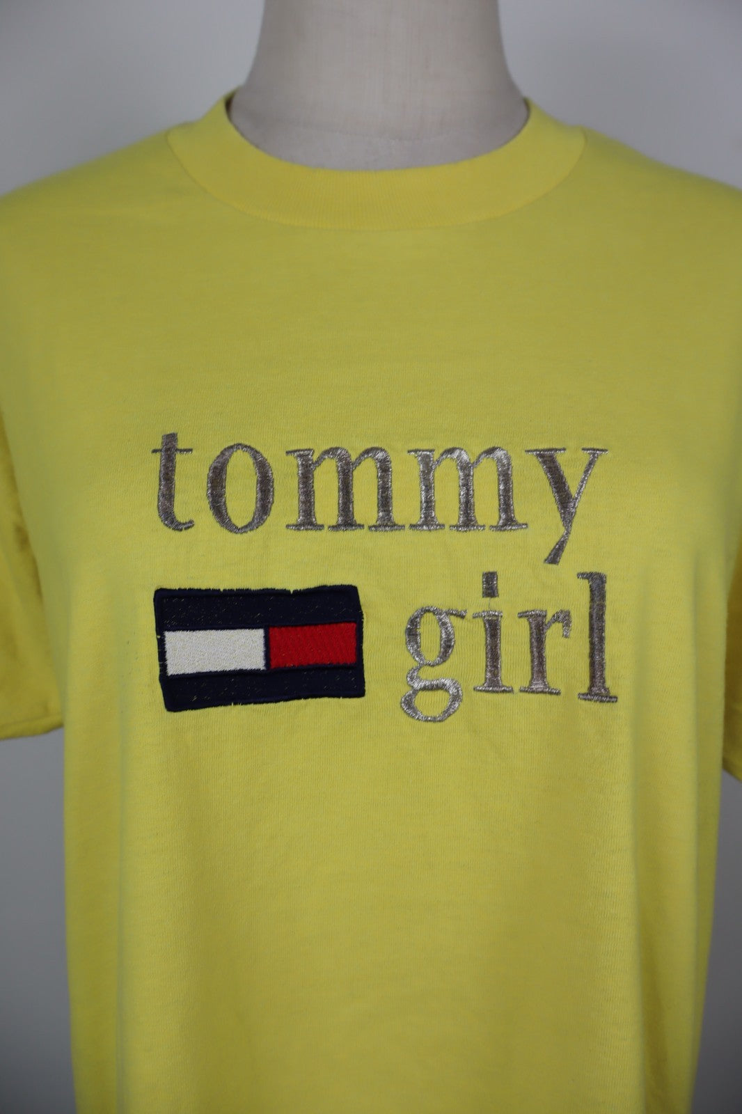 TOMMY HILFIGER MAGLIA DONNA TG. L WOMAN CASUAL VINTAGE T-SHIRT TOP CANOTTA