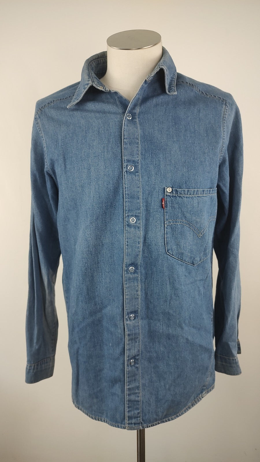 LEVI'S CAMICIA UOMO DENIM JEANS TG. S MAN CASUAL VINTAGE SHIRT