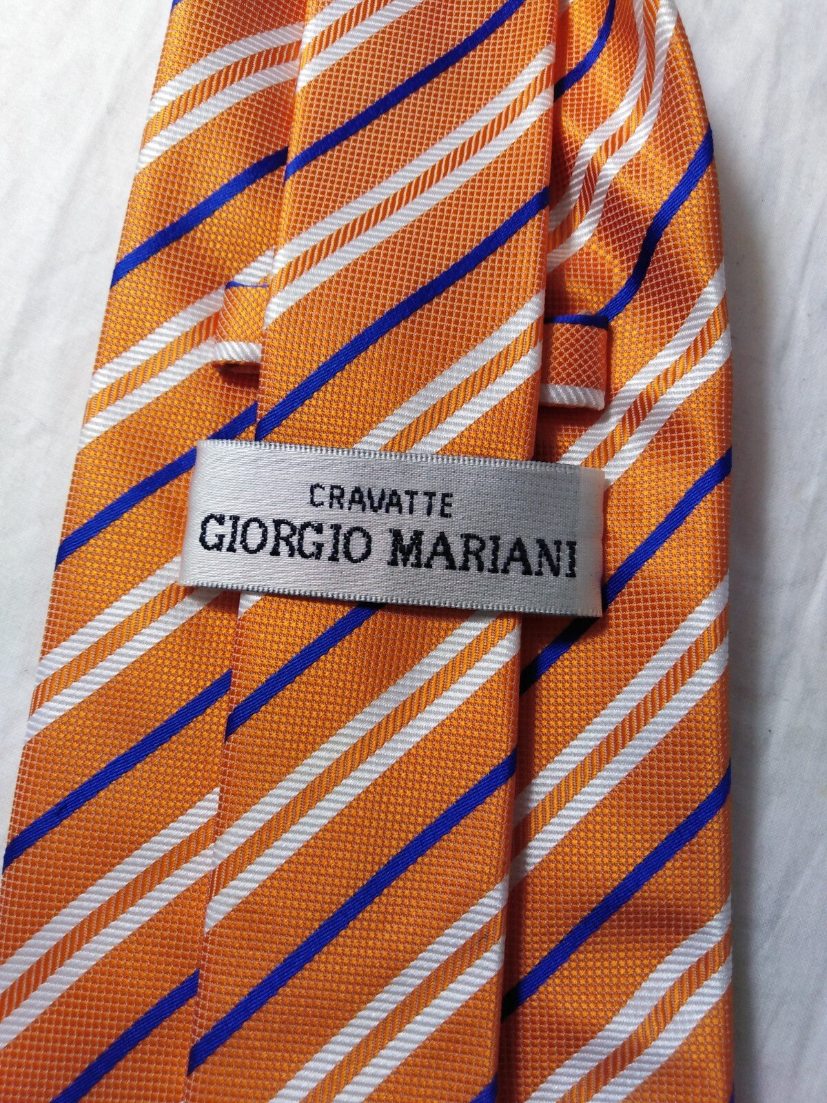 GIORGIO MARIANI 100% SILK TIE SETA CRAVATTA SELF TIPPED NECKTIE MADE IN ITALY