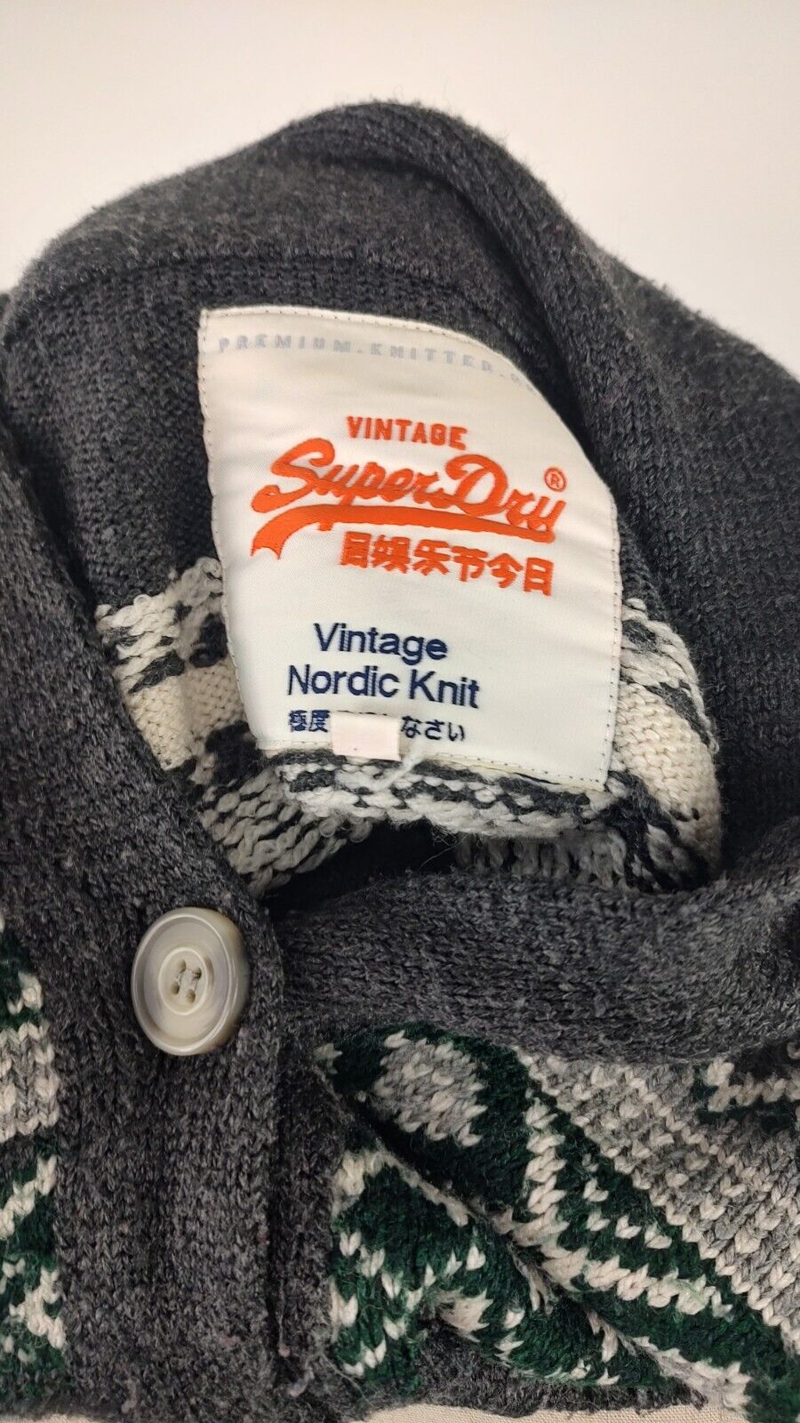SUPERDRY MAGLIONE CARDIGAN LANA DONNA Tg  S WOMAN CASUAL SWEATER VINTAGE