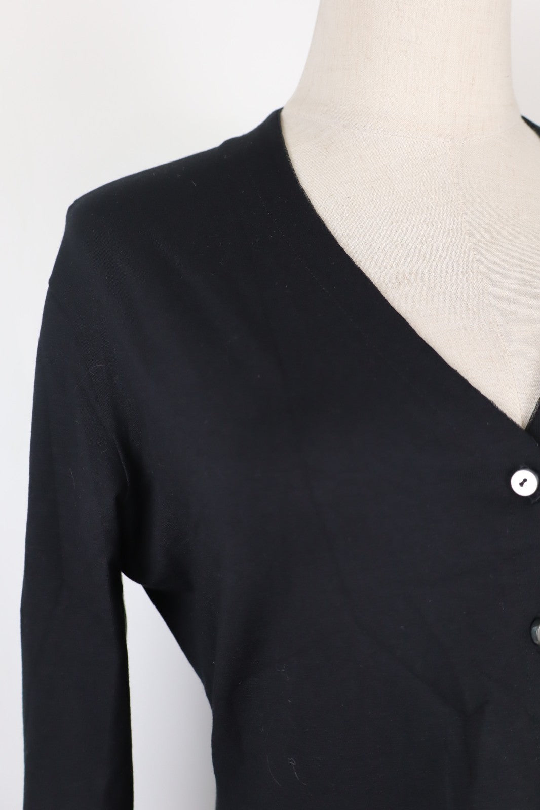 JOOP! MAGLIONE CARDIGAN DONNA Tg. M WOMAN CASUAL SWEATER VISCOSA ELASTANO NERO